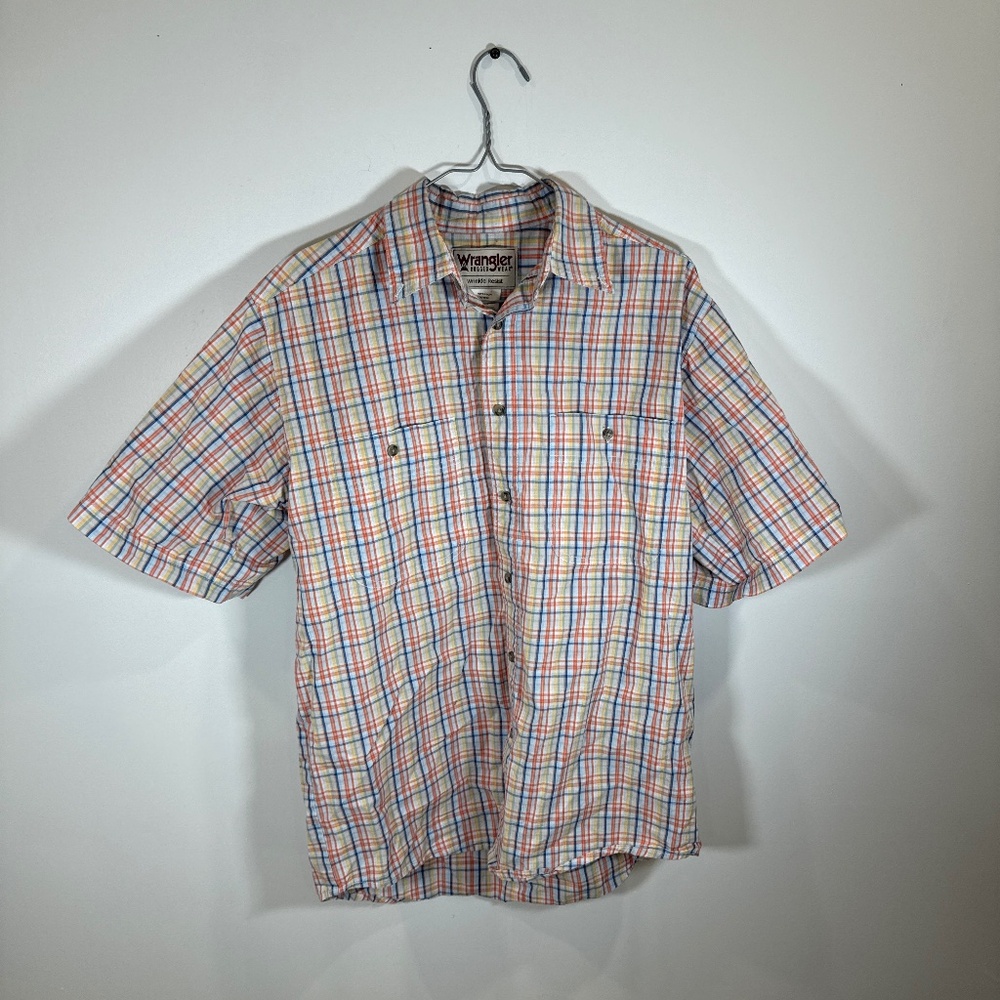 Wrangler men’s button down shirt vintage look